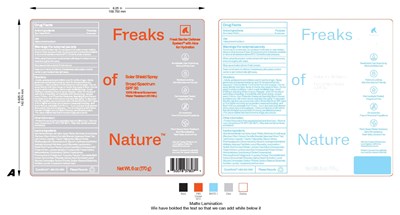 Freaks Of Nature Spf 30 Label (Package Label)